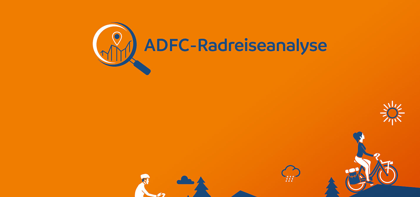 Titelbild ADFC Radreise-Analyse 2022 Titelbild ADFC Radreise-Analyse 2022