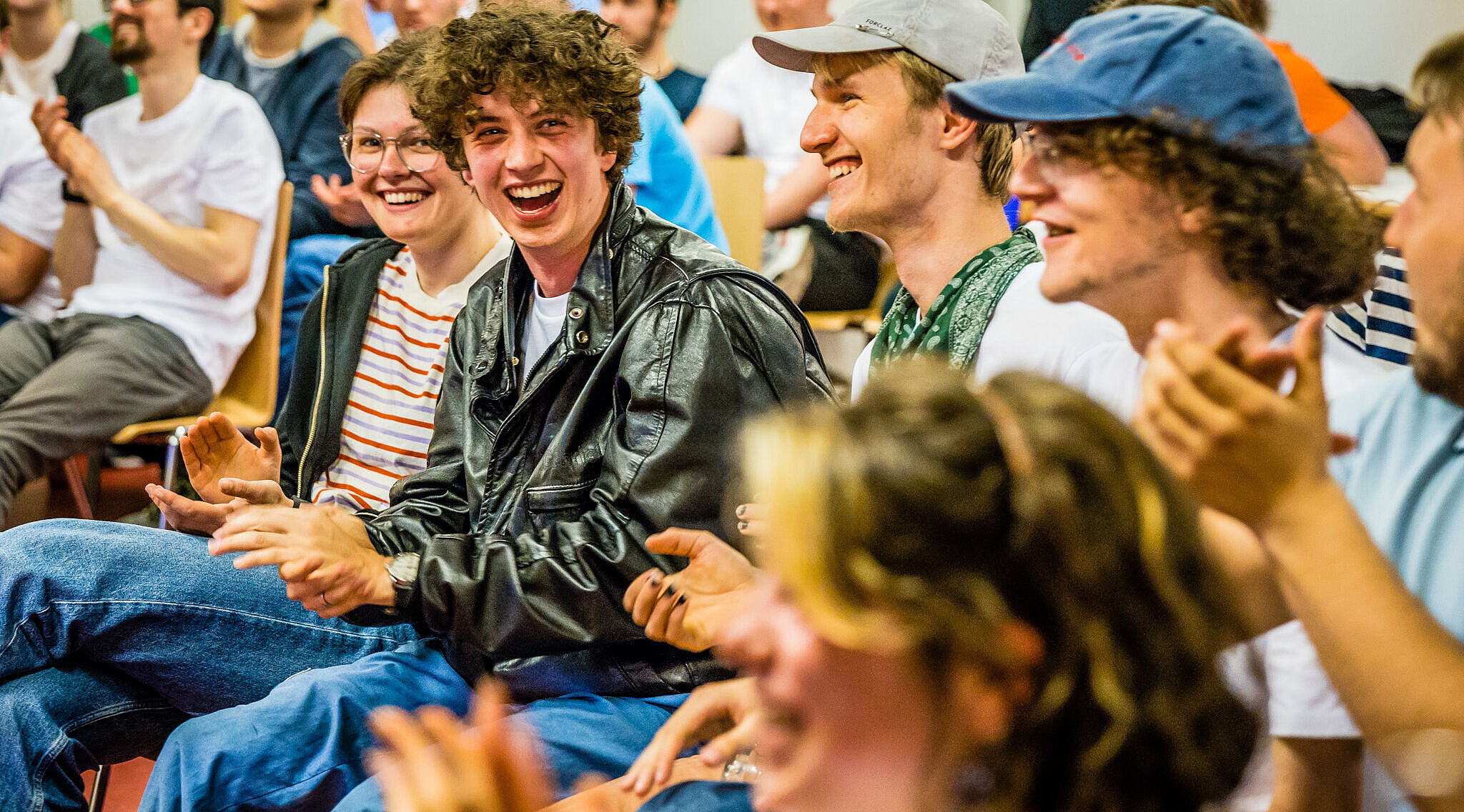 Der junge ADFC beim Jugendforum auf Bundesebene am 26. April 2025 in Frankfurt am Main.
