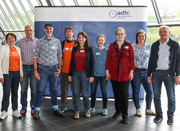Gruppenbild: Landesvorstand des Fahrrad-Clubs ADFC NRW e.V. 
