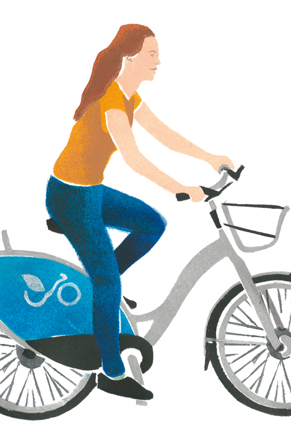 Radfahrerin Radfahrerin