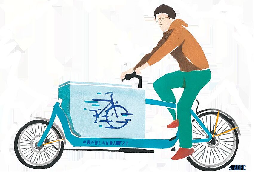 Lastenrad Illustration Lastenrad Illustration