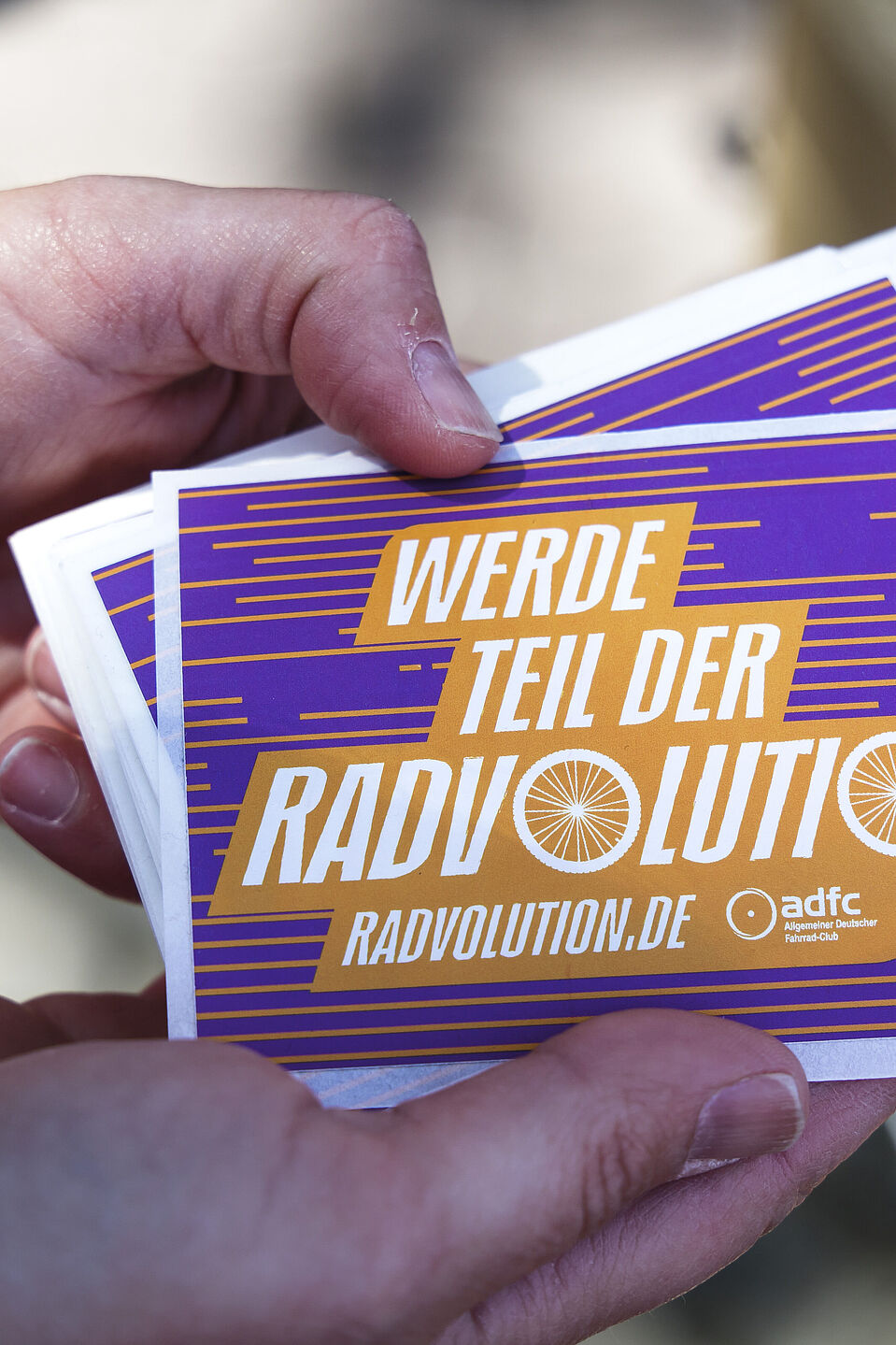 ADFC-Kampagne Radvolution Aufkleber ADFC-Kampagne Radvolution Aufkleber